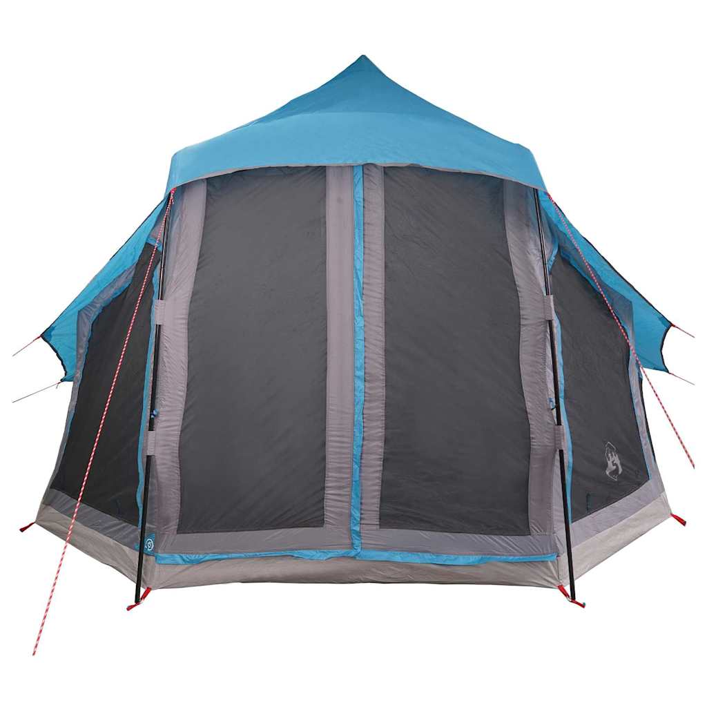 Tenda teepee familiare con tetto, blu, 404 x 370 x 270 cm