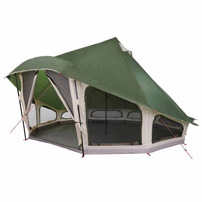 Tenda teepee familiare con tetto, verde, 508 x 470 x 300 cm