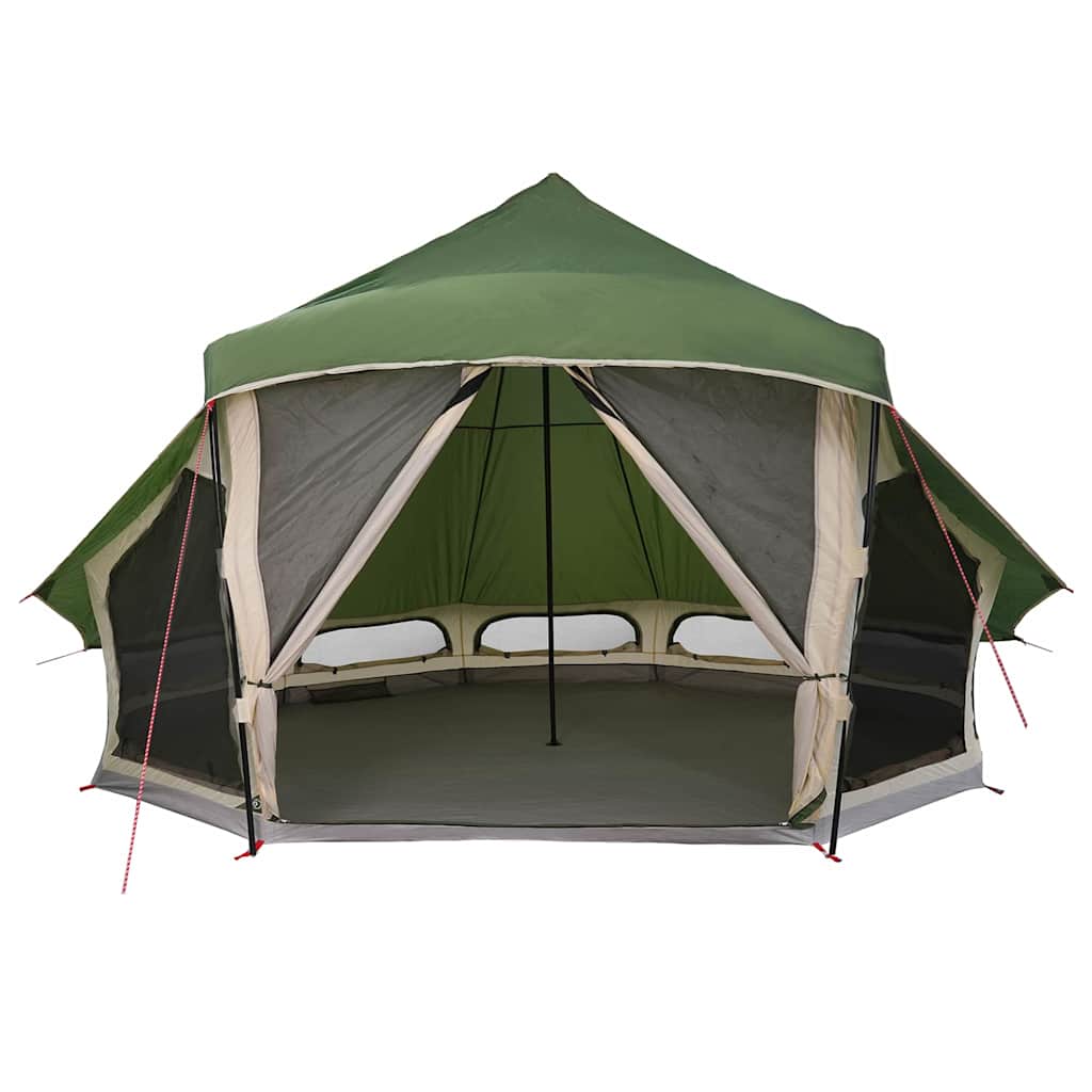 Tenda teepee familiare con tetto, verde, 508 x 470 x 300 cm