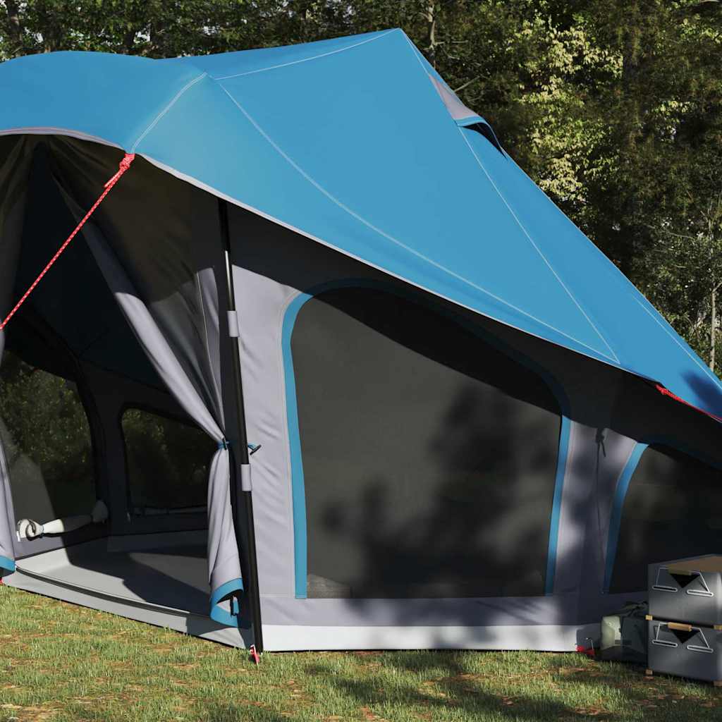 Tenda teepee familiare con tetto, blu e grigio, 508 x 470 x 300 cm
