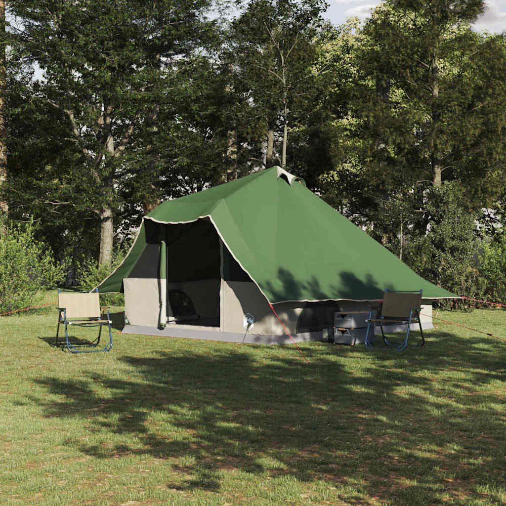 Tenda Tipi con tetto e vano portaoggetti, verde, 358 x 296 x 258 cm, taffetà