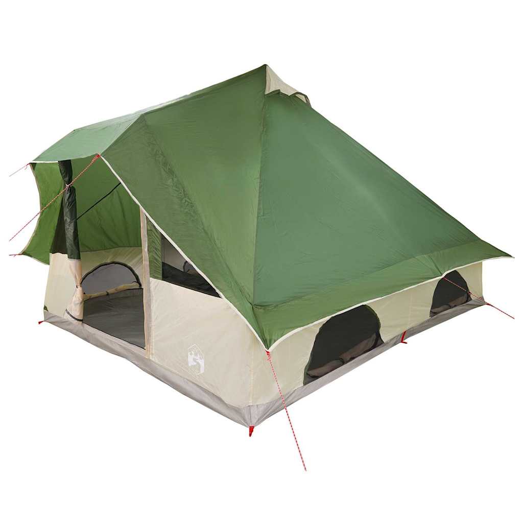 Tenda Tipi con tetto e vano portaoggetti, verde, 358 x 296 x 258 cm, taffetà