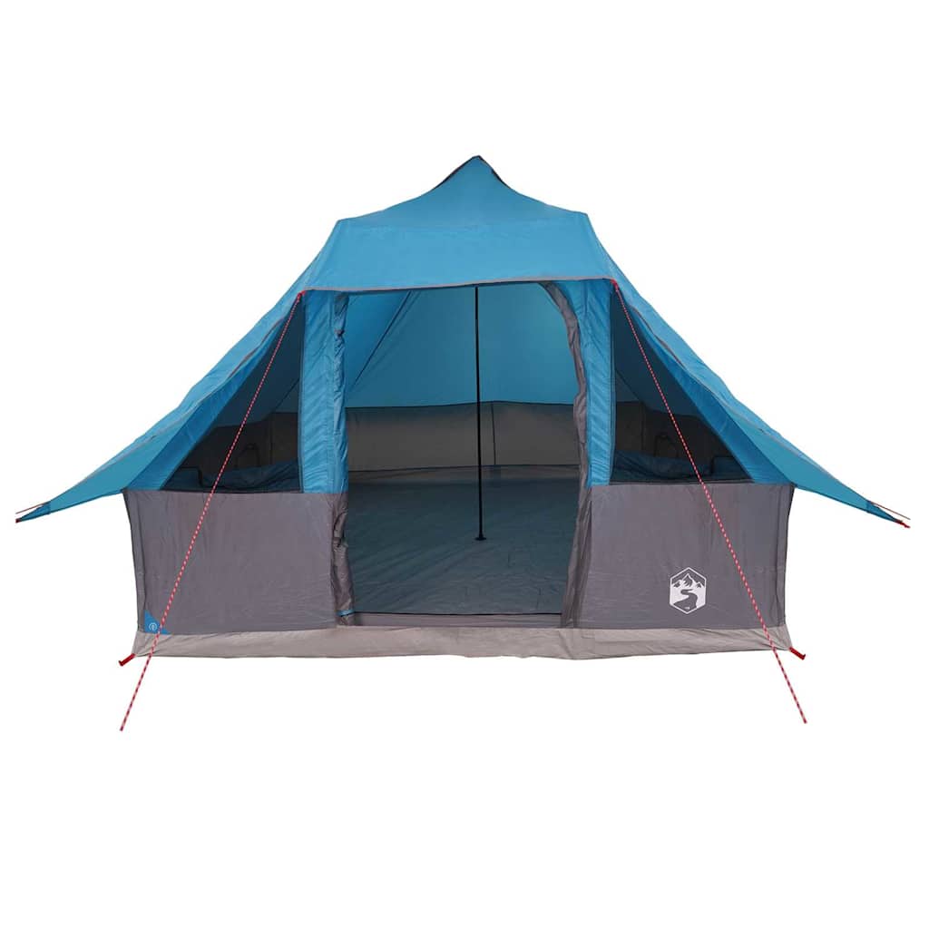 Tenda teepee familiare con tetto, blu e grigio, 358 x 296 x 258 cm
