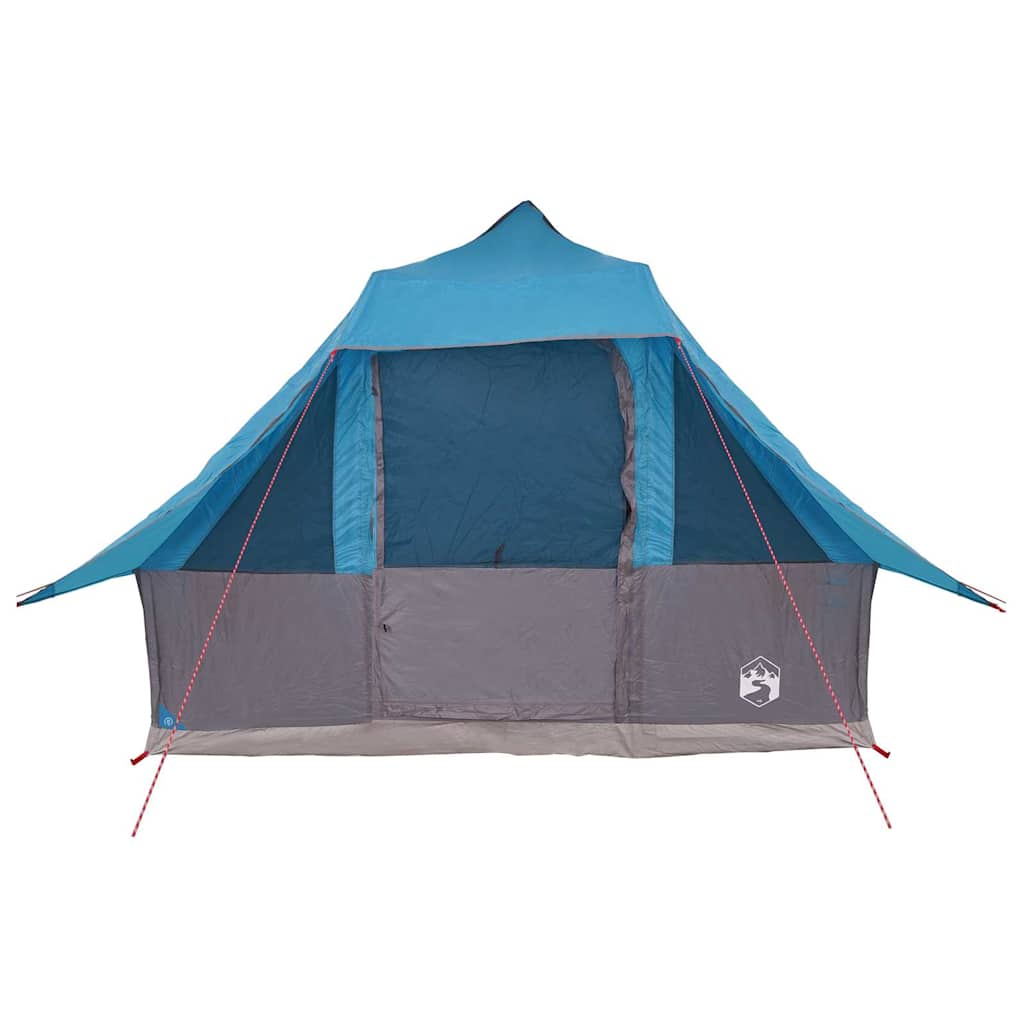 Tenda teepee familiare con tetto, blu e grigio, 358 x 296 x 258 cm