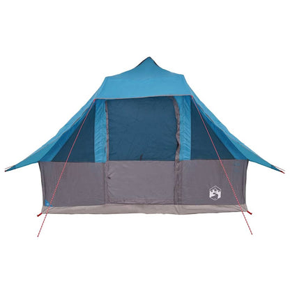 Tenda teepee familiare con tetto, blu e grigio, 358 x 296 x 258 cm