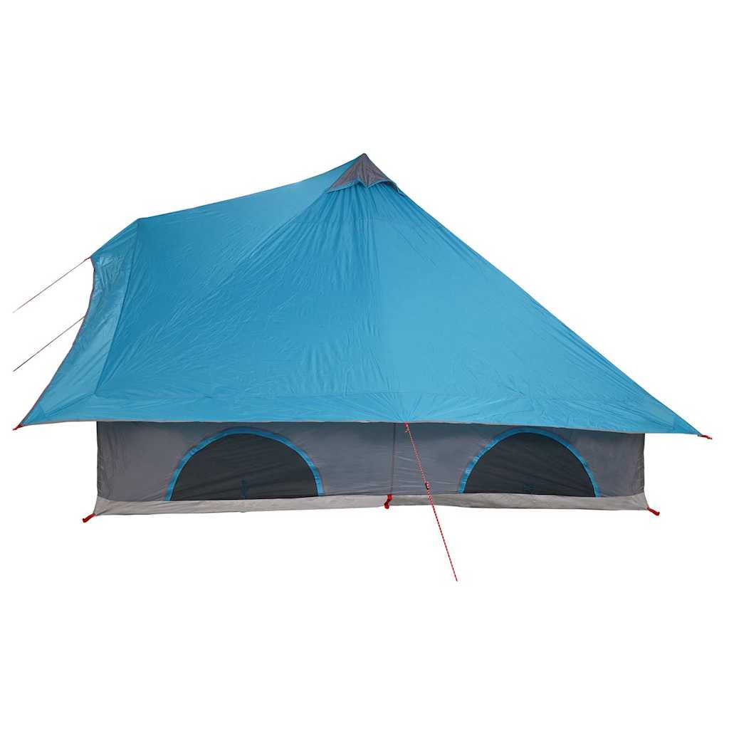 Tenda teepee familiare con tetto, blu e grigio, 358 x 296 x 258 cm