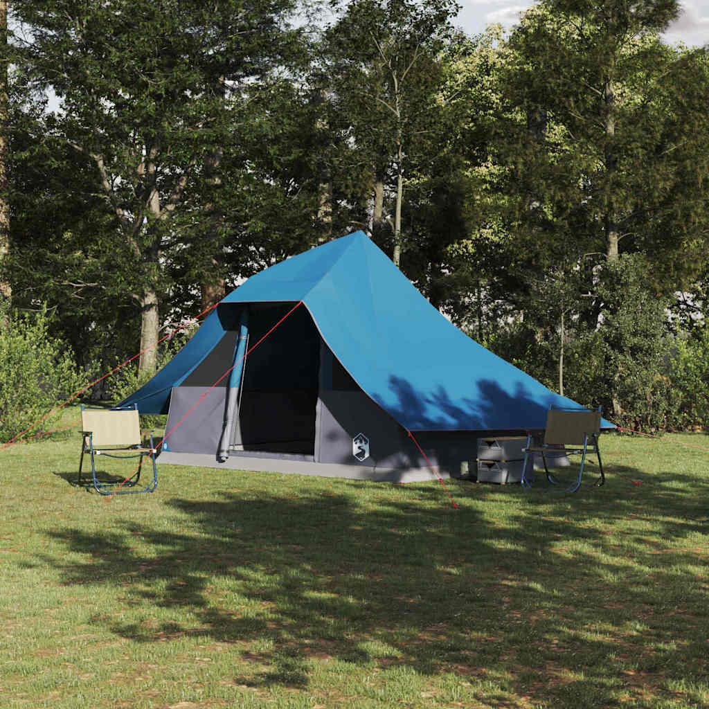 Tenda Tipi con tetto e vano portaoggetti, blu, 364 x 281 x 257 cm, taffetà