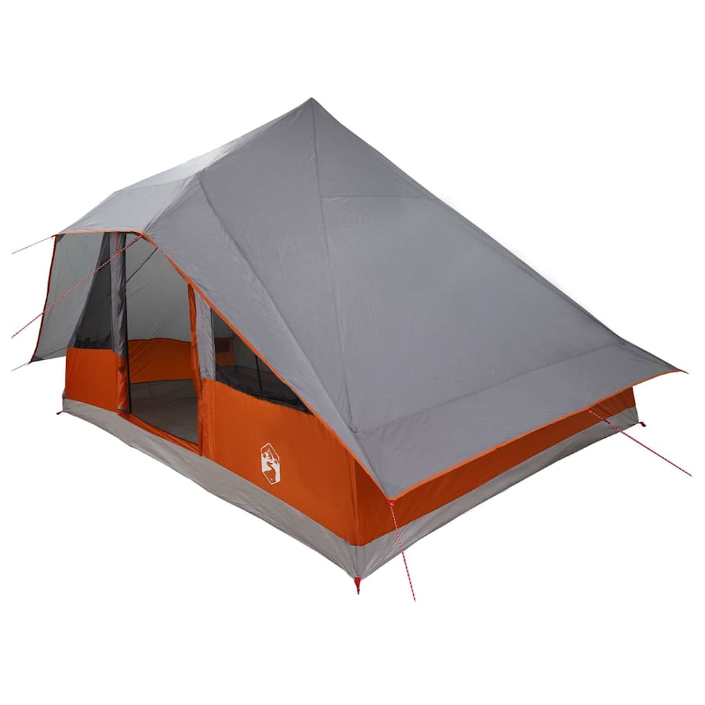 Tenda Tipi con tetto, grigio e arancione, 364 x 281 x 257 cm, taffetà