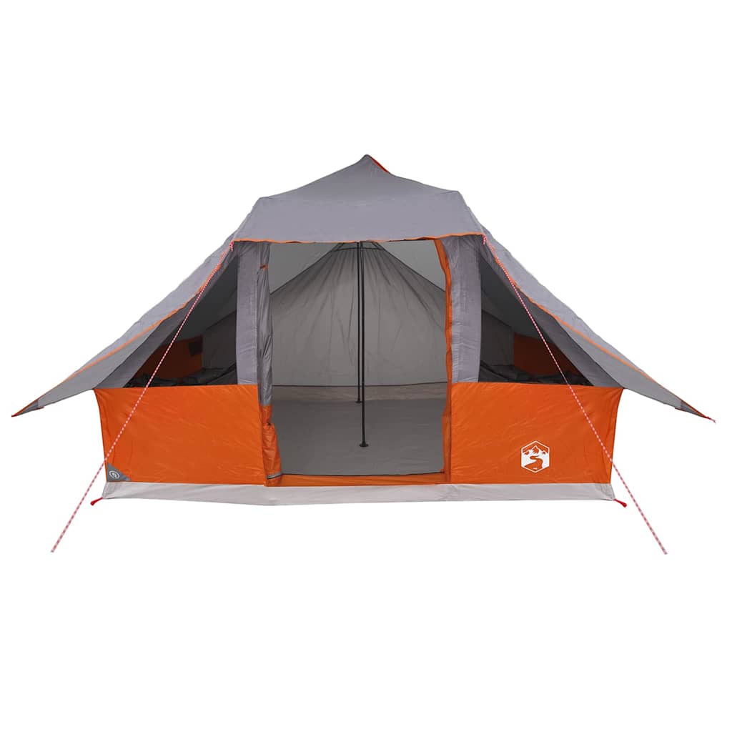 Tenda Tipi con tetto, grigio e arancione, 364 x 281 x 257 cm, taffetà