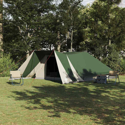 Tenda familiare con tetto, verde e beige, 660 x 456 x 200 cm