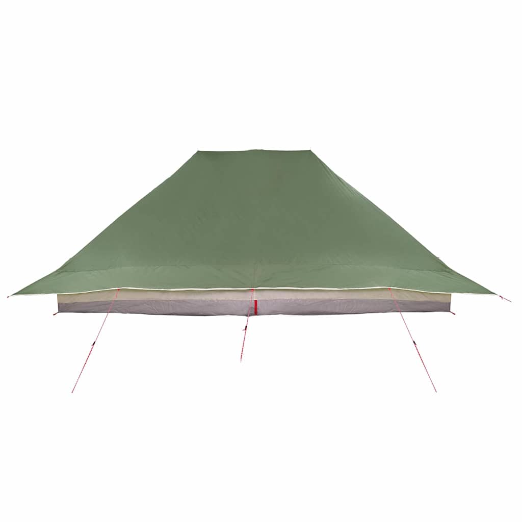 Tenda familiare con tetto, verde e beige, 660 x 456 x 200 cm