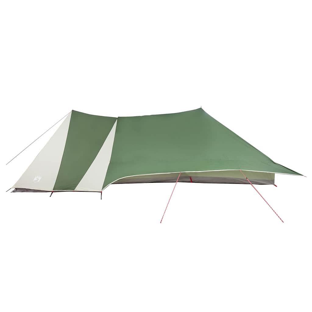 Tenda familiare con tetto, verde e beige, 660 x 456 x 200 cm