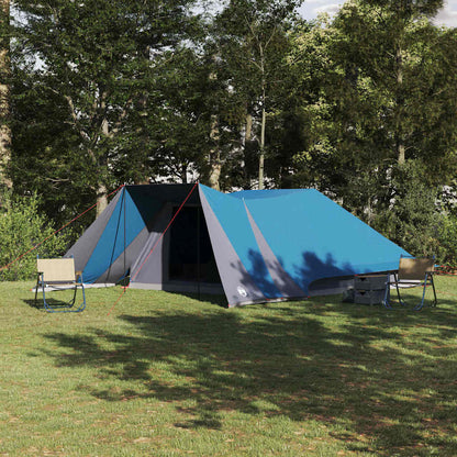 Tenda familiare con tetto, blu e grigio, 660 x 456 x 200 cm
