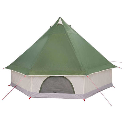 Tenda teepee familiare con tetto, verde e beige, 400 x 346 x 250 cm