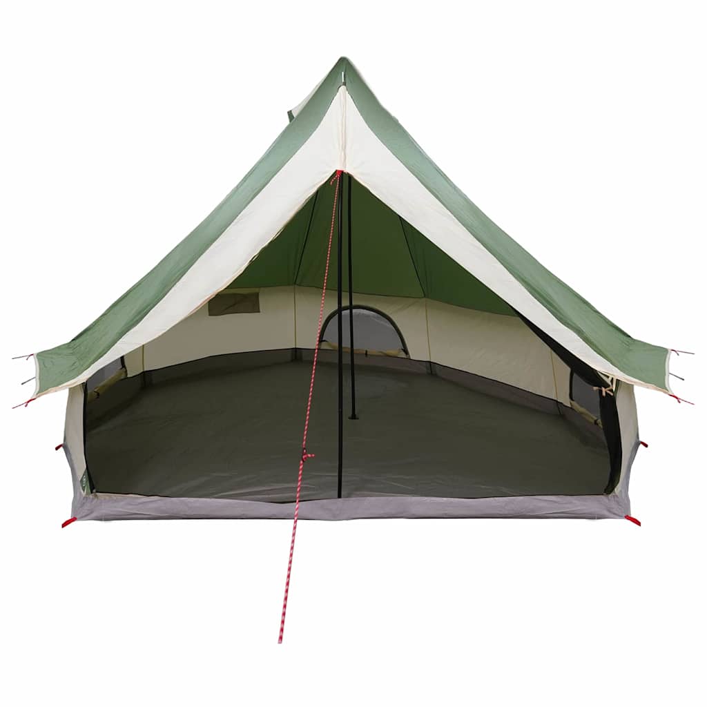 Tenda teepee familiare con tetto, verde e beige, 400 x 346 x 250 cm