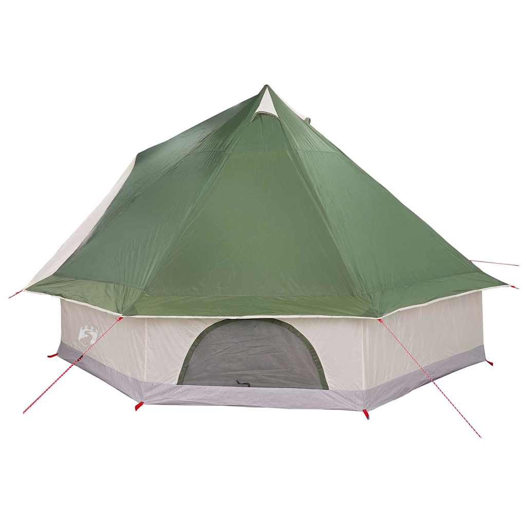 Tenda teepee familiare con tetto, verde e beige, 400 x 346 x 250 cm