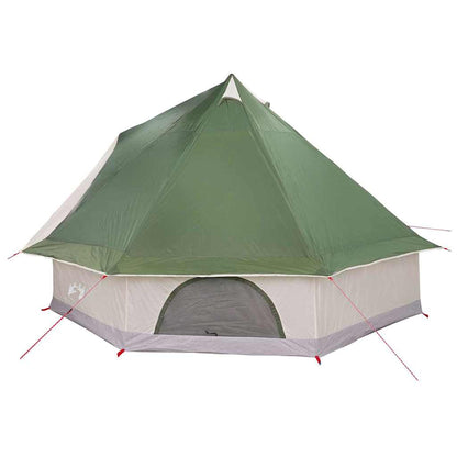 Tenda teepee familiare con tetto, verde e beige, 400 x 346 x 250 cm