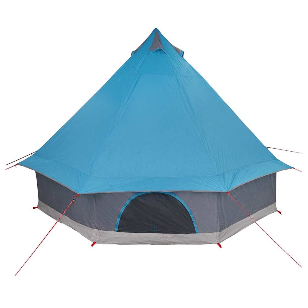Tenda teepee familiare con tetto, blu e grigio, 400 x 346 x 250 cm