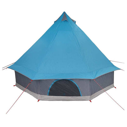 Tenda teepee familiare con tetto, blu e grigio, 400 x 346 x 250 cm