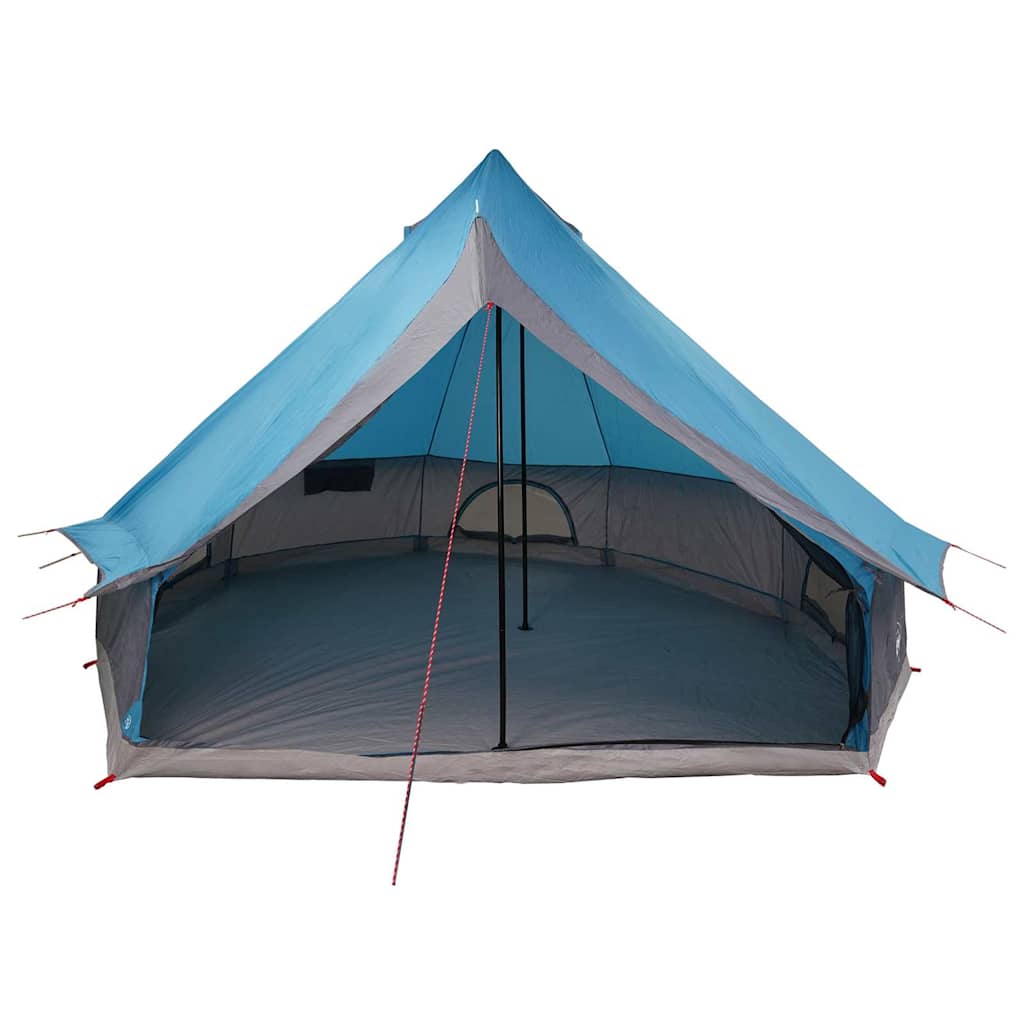 Tenda teepee familiare con tetto, blu e grigio, 400 x 346 x 250 cm