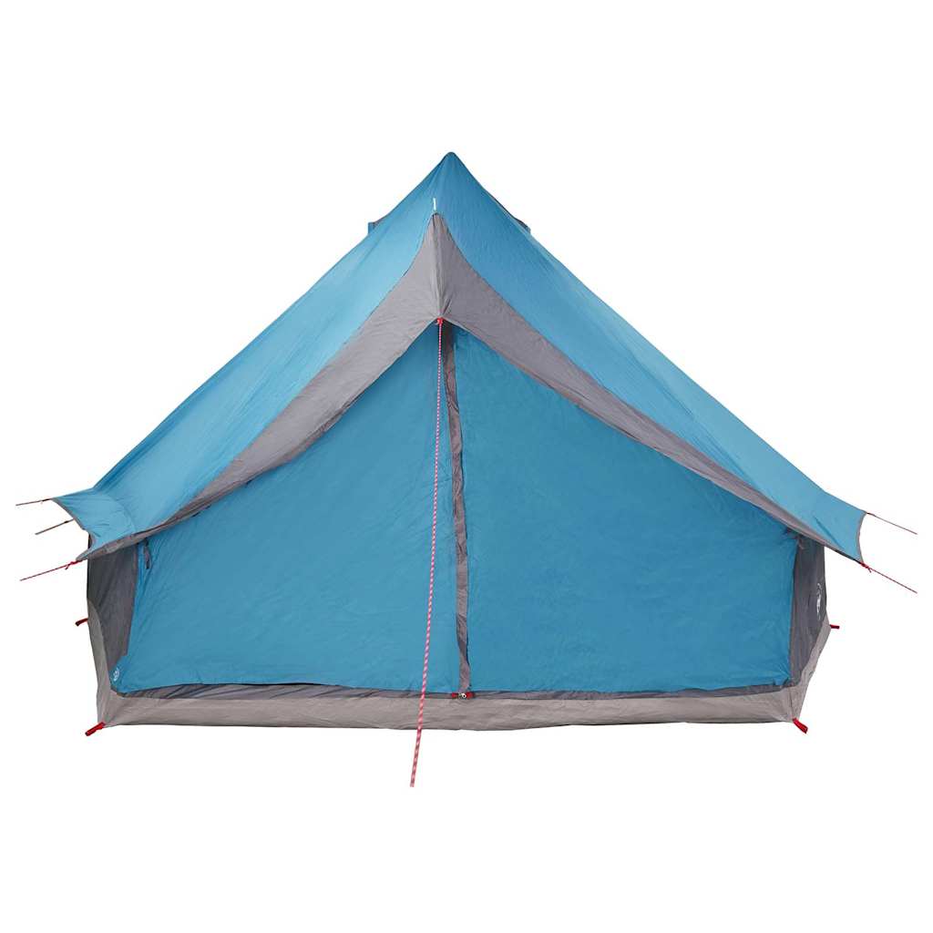 Tenda teepee familiare con tetto, blu e grigio, 400 x 346 x 250 cm