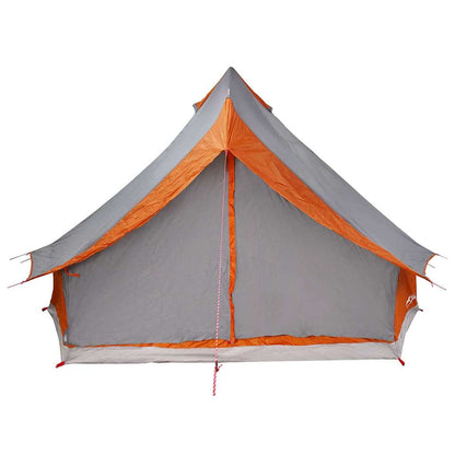 Tenda teepee familiare con tetto, grigia e arancione, 400 x 346 x 250 cm
