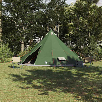 Tenda teepee familiare con tetto, verde, 560 x 560 x 300 cm