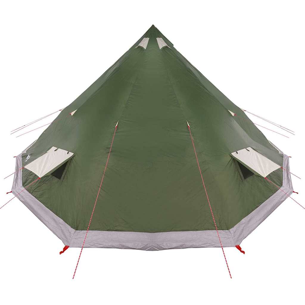 Tenda teepee familiare con tetto, verde, 560 x 560 x 300 cm