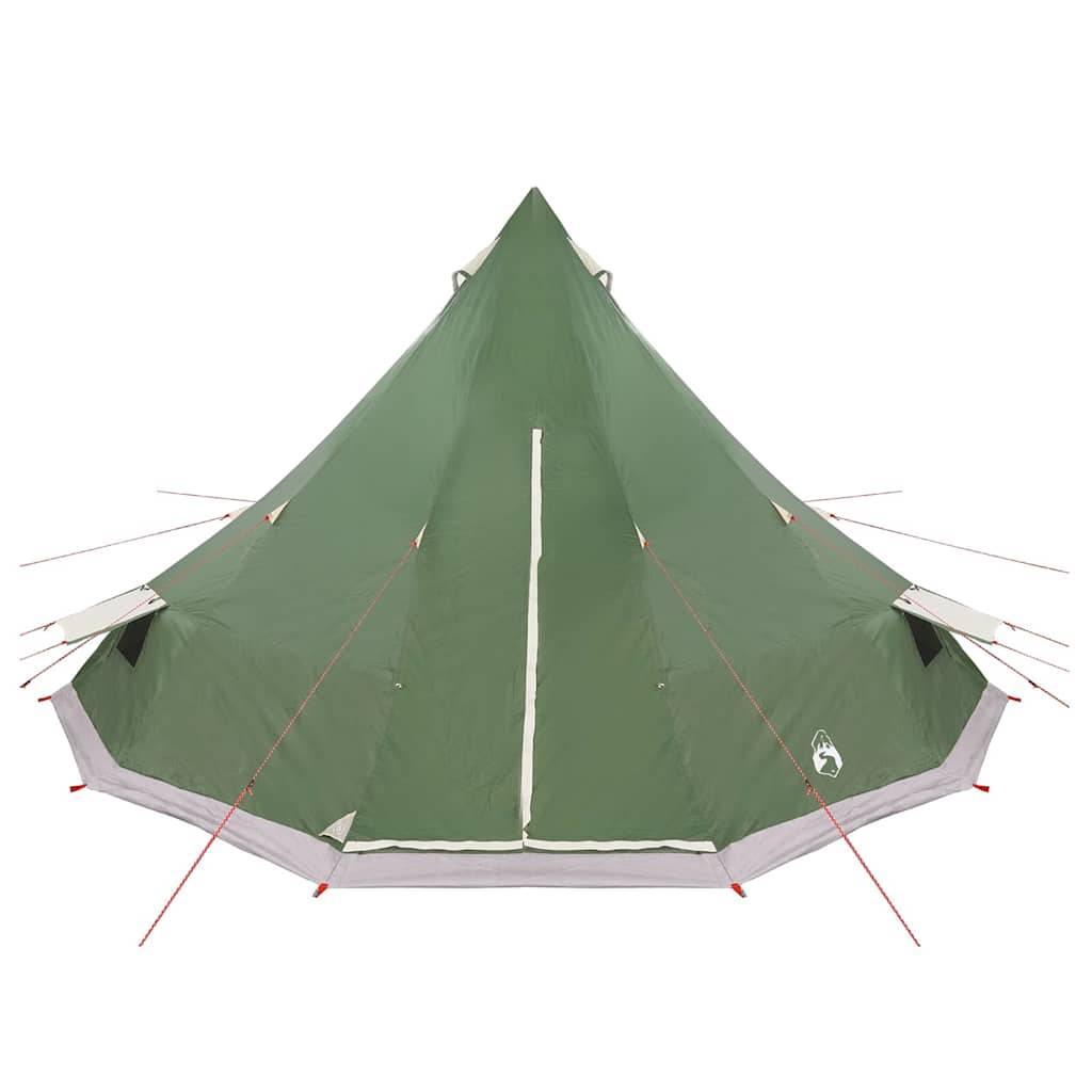 Tenda teepee familiare con tetto, verde, 560 x 560 x 300 cm