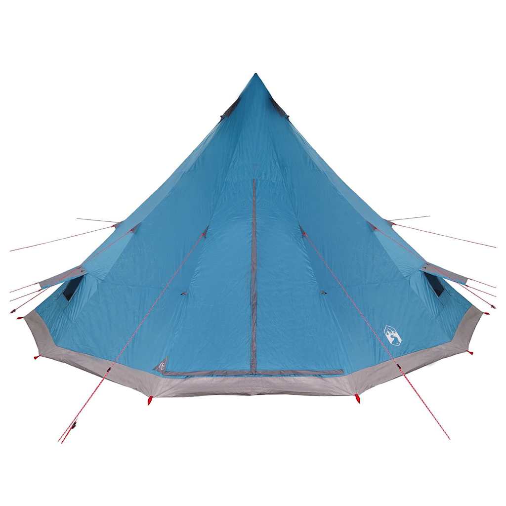 Tenda teepee familiare con tetto, blu e grigio, 560 x 560 x 300 cm