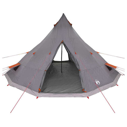 Tenda teepee familiare con tetto, grigia e arancione, 560 x 560 x 300 cm