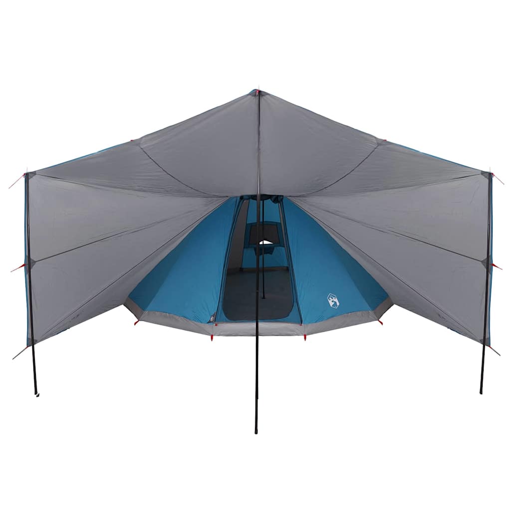Tenda teepee familiare con tetto, blu e grigio, 510 x 690 x 330 cm