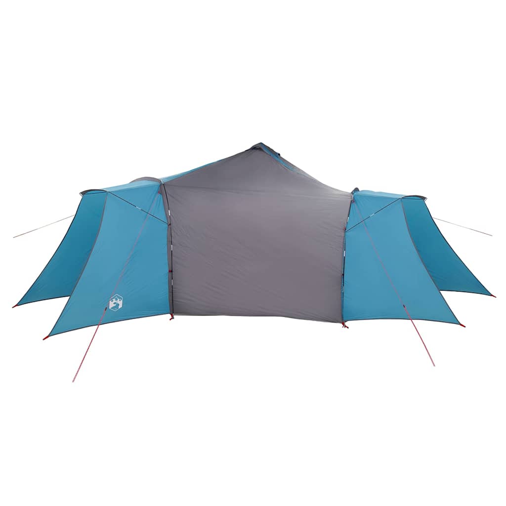 Tenda teepee con tetto, blu e grigio, 492 x 492 x 275 cm, tessuto