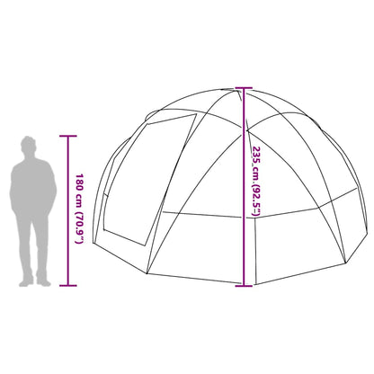 Campingzelt mit Dach Blau 475 x 475 x 235 cm Polyester