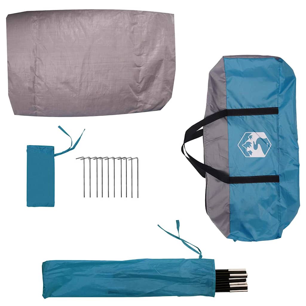 Zelt mit Dach Blau 268 x 240 x 191 cm Polyester