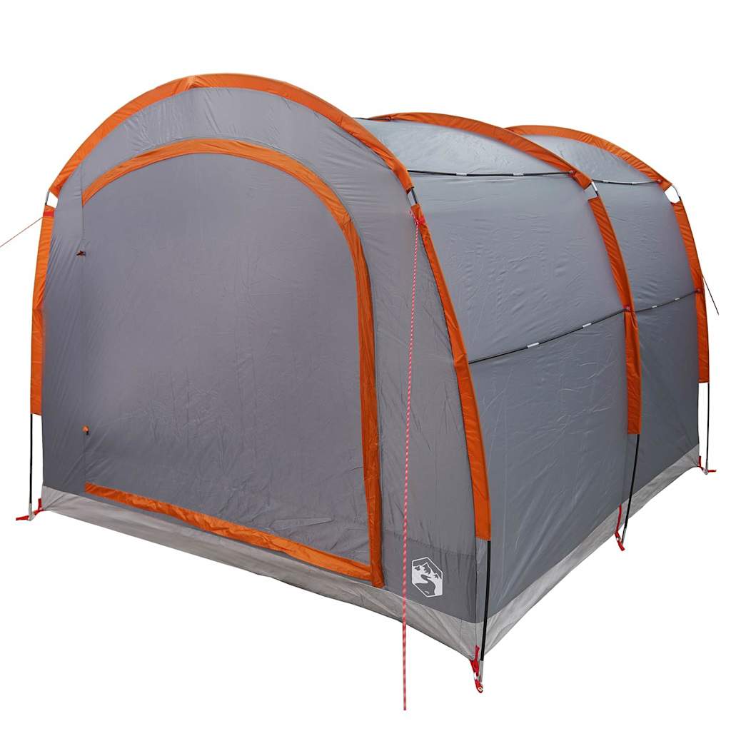 Tenda con tetto, grigio e arancione, 268 x 240 x 191 cm, poliestere