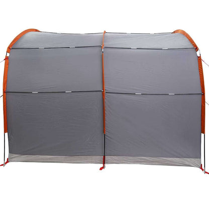 Tenda con tetto, grigio e arancione, 268 x 240 x 191 cm, poliestere