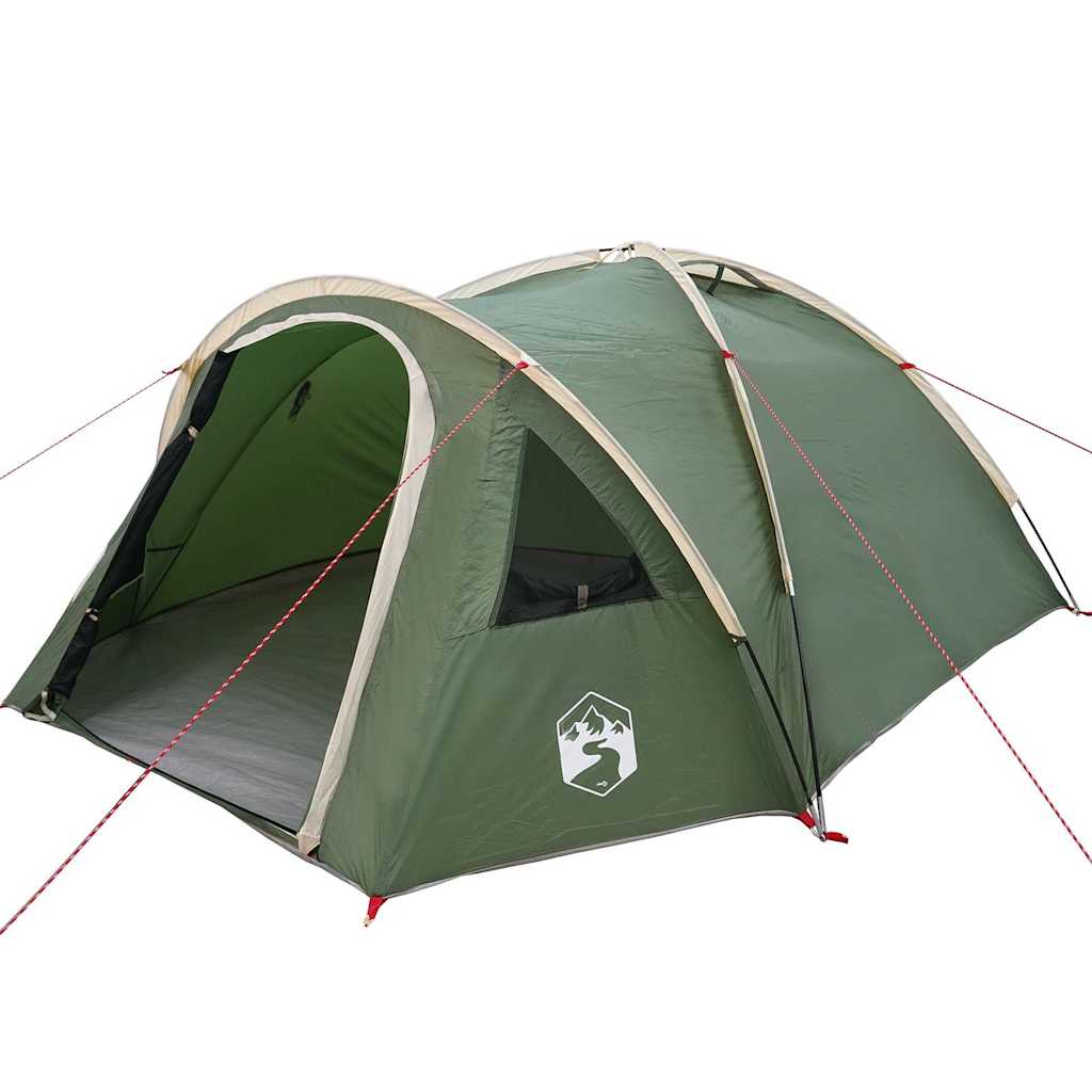 Campingzelt mit Dach Grün 308 x 268 x 130 cm Polyester