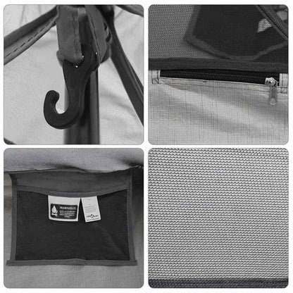 Innenzelt mit Dach Schwarz 240 x 160 x 133 cm Mit Netz