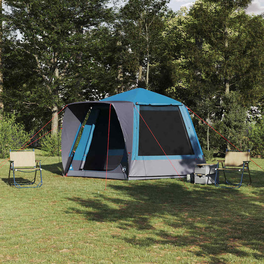 Campingzelt Blau 420 x 420 x 227 cm Polyester