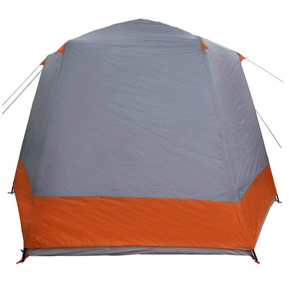 Campingzelt Grau und Orange 420 x 420 x 227 cm Polyester