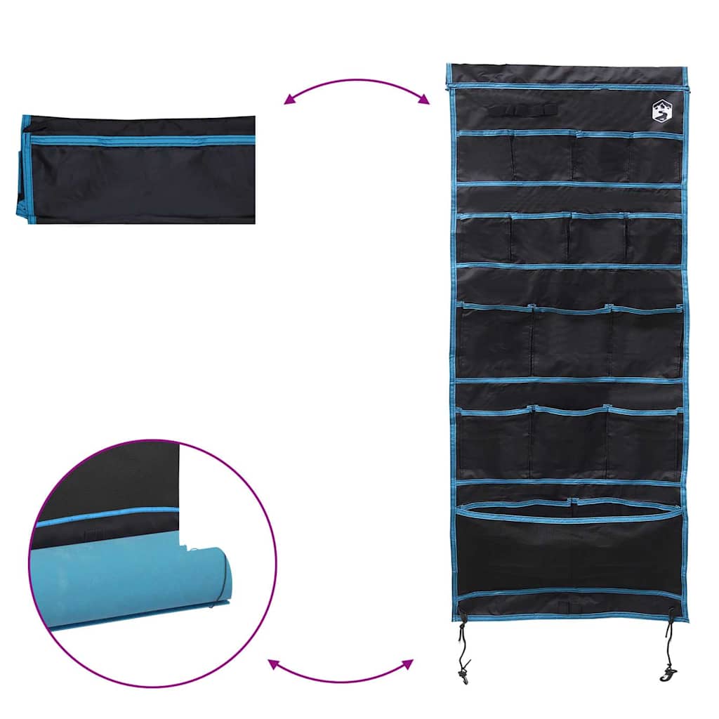 Aufbewahrungstasche Schwarz und Blau 125 x 48 cm Oxford