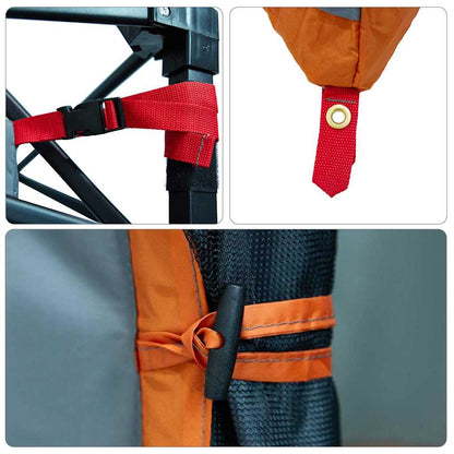 Innenzelt mit Dach Grau und Orange 280 x 220 x 176 cm Taft