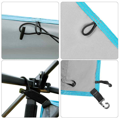 Hängender Zeltorganiser Grau und Blau 320 x 182 cm Oxford