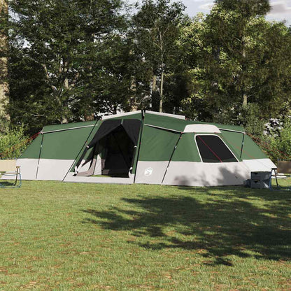Tenda familiare, verde, 833 x 585 x 216 cm, poliestere