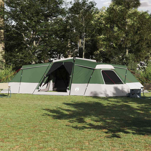 Tenda familiare, verde, 833 x 585 x 216 cm, poliestere