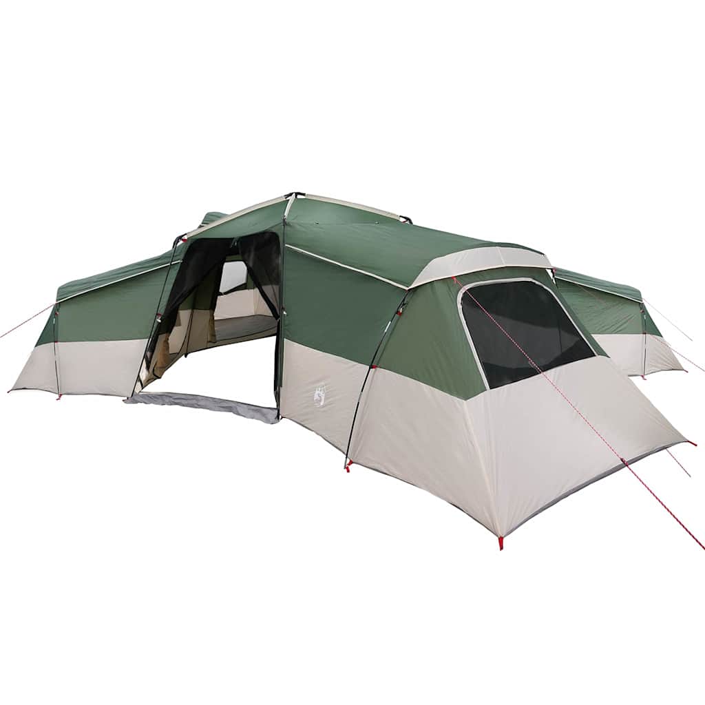 Tenda familiare, verde, 833 x 585 x 216 cm, poliestere