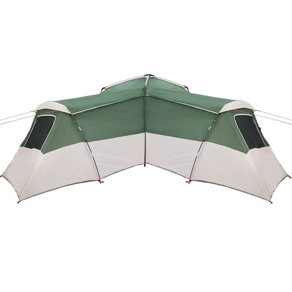 Tenda familiare, verde, 833 x 585 x 216 cm, poliestere