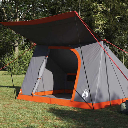 Campingzelt mit Dach Grau und Orange 282 x 225 x 154 cm Taft