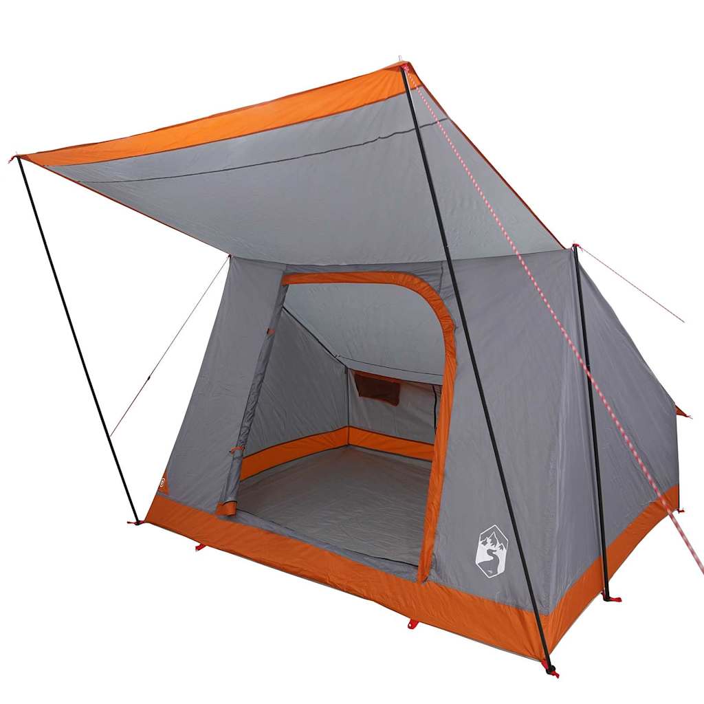 Campingzelt mit Dach Grau und Orange 282 x 225 x 154 cm Taft